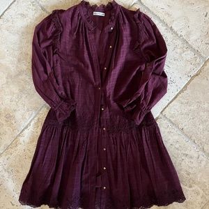 Ulla Johnson burgandy dress